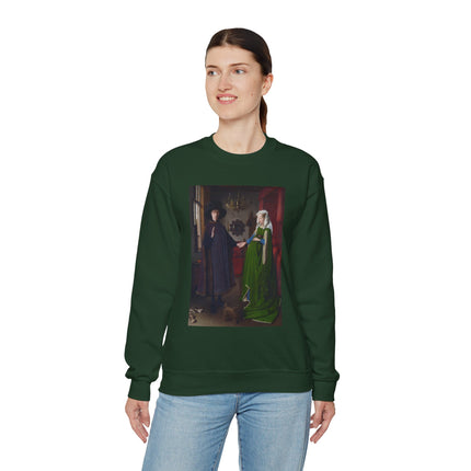 Arnolfini Portrait by Jan Van Eyck Heavy Blend™ Crewneck Sweatshirt