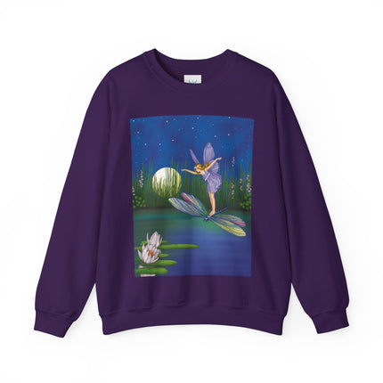 Fairy on a Dragonfly Heavy Blend™ Crewneck Sweatshirt
