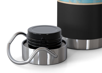 Reproduction of S-Spiral Frieze by Emile Gilliéron Copper Vacuum Insulated Bottle, 22oz