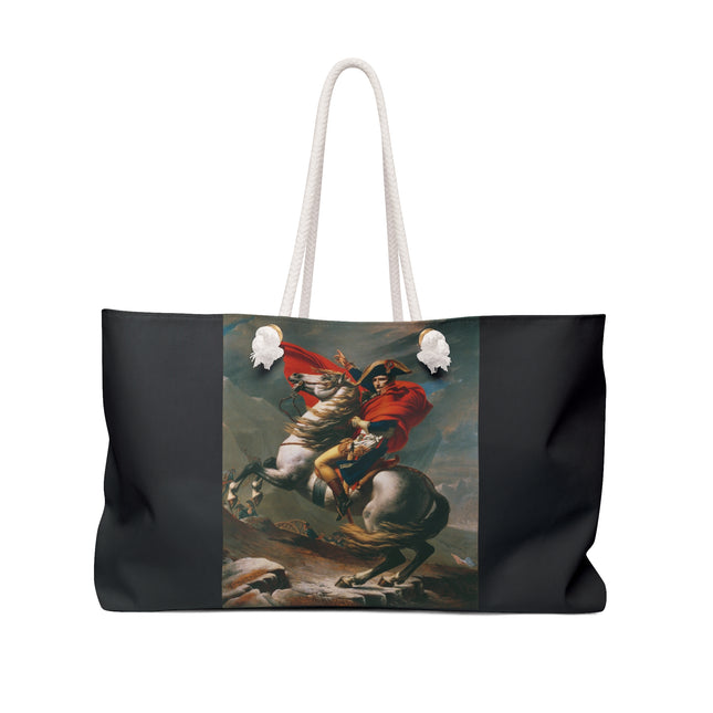 Napoleon Crossing the Alps by Jacques-Louis David Weekender Bag