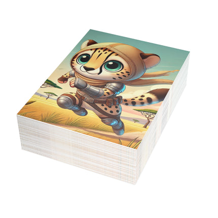 Swift Cheetah Postcard Bundles (envelopes included) - Bundles of 10, 30, 50 Pieces
