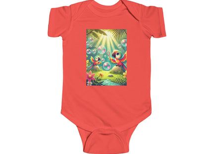 Parrots and Bubbles Infant Fine Jersey Bodysuit