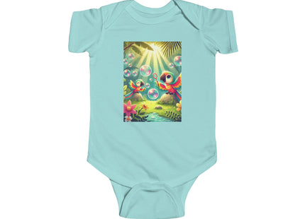 Parrots and Bubbles Infant Fine Jersey Bodysuit