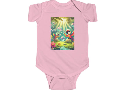 Parrots and Bubbles Infant Fine Jersey Bodysuit
