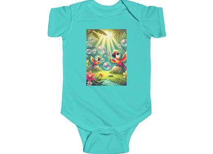Parrots and Bubbles Infant Fine Jersey Bodysuit