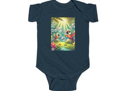 Parrots and Bubbles Infant Fine Jersey Bodysuit