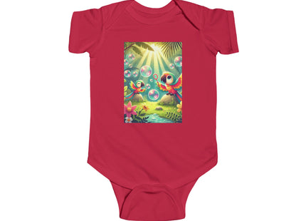 Parrots and Bubbles Infant Fine Jersey Bodysuit