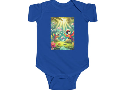 Parrots and Bubbles Infant Fine Jersey Bodysuit
