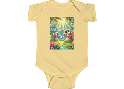 Parrots and Bubbles Infant Fine Jersey Bodysuit