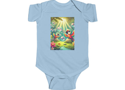 Parrots and Bubbles Infant Fine Jersey Bodysuit