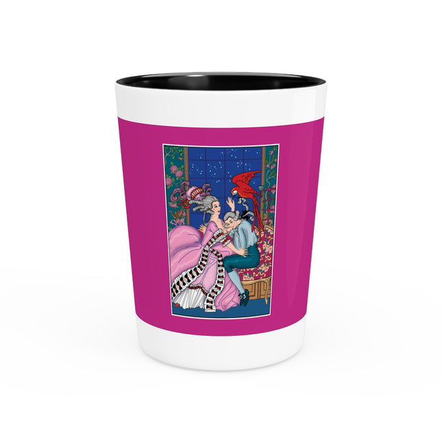The Jealous Parrot by George Barbier Ceramic Shot Glass