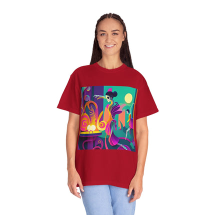 Dance of the Skeleton Ballerinas Unisex Garment-Dyed T-shirt