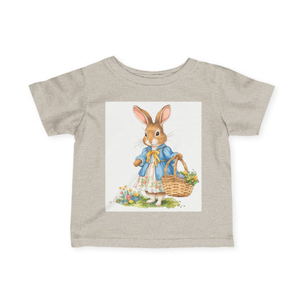 🐰🌼 The Little Spring Bunny Infant Fine Jersey Tee – Whimsical Woodland Charm