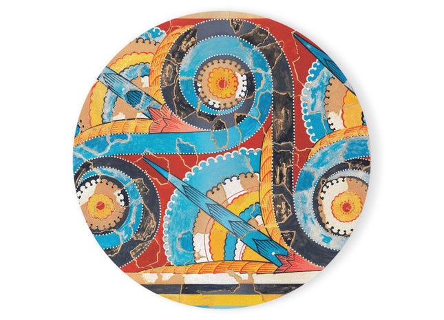 Reproduction of S-Spiral Frieze by Emile Gilliéron Cork Back Coaster