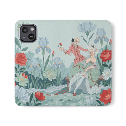 🌹💌 The Secret Rose Garden Courtship Flip Case – Art Deco Floral Romance