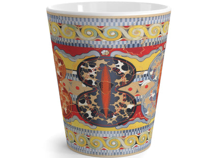 Reproduction of the Shield Frieze by Emile Gilliéron Latte Mug