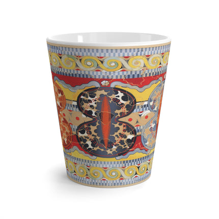 Reproduction of the Shield Frieze by Emile Gilliéron Latte Mug