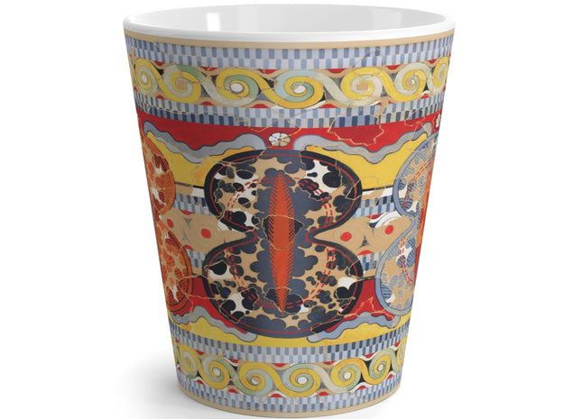 Reproduction of the Shield Frieze by Emile Gilliéron Latte Mug