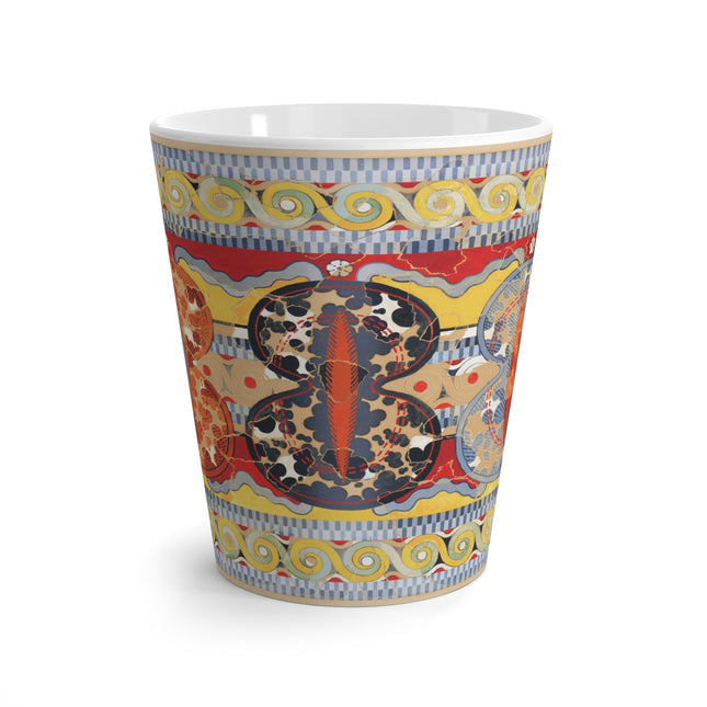 Reproduction of the Shield Frieze by Emile Gilliéron Latte Mug
