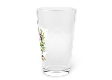 Tulip, Branches of Myrtle and Shells by Maria Sibylla Merian Glass, 16oz