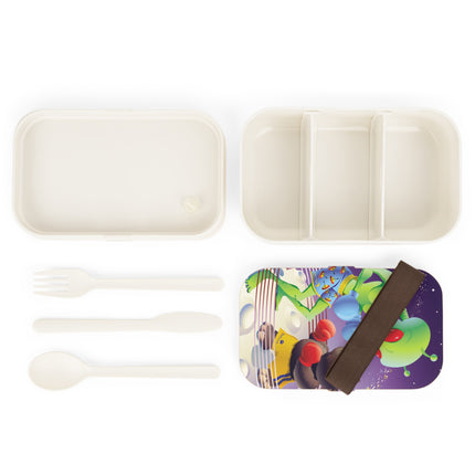 Galactic Showdown: Bear vs Alien Bento Lunch Box