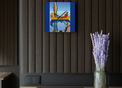 Le long du Missouri by George Barbier Acrylic Wall Clock