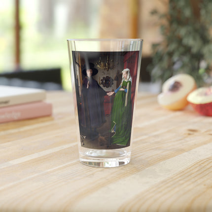 Arnolfini Portrait by Jan Van Eyck Glass, 16oz