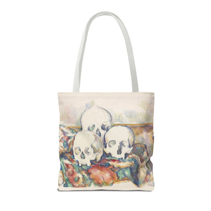 The Three Skulls by Paul Cézanne Tote Bag (AOP)