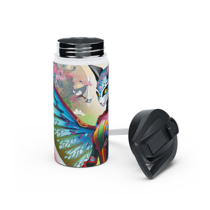 Cyberpunk Chic Stainless Steel Water Bottle