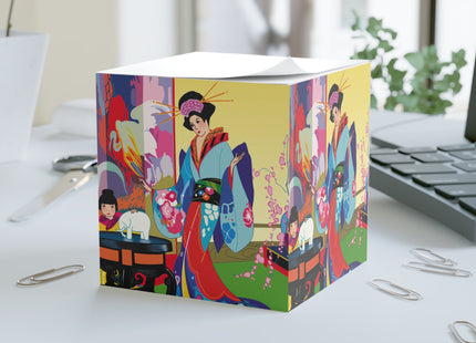 A Timeless Journey by Umberto Brunelleschi Note Cube