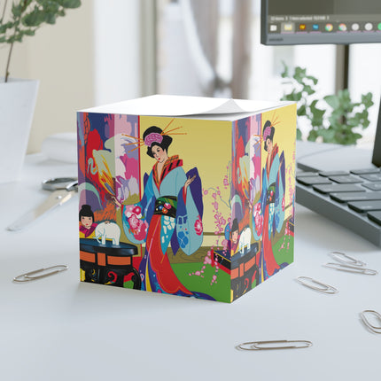 A Timeless Journey by Umberto Brunelleschi Note Cube