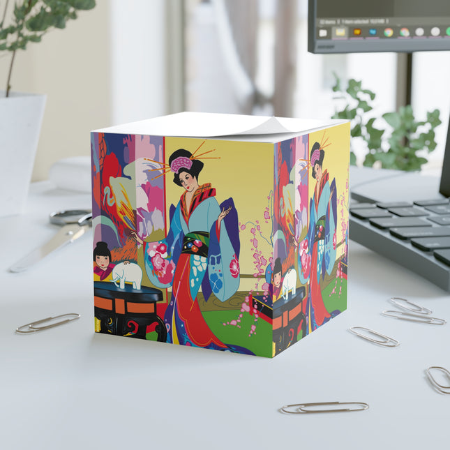 A Timeless Journey by Umberto Brunelleschi Note Cube