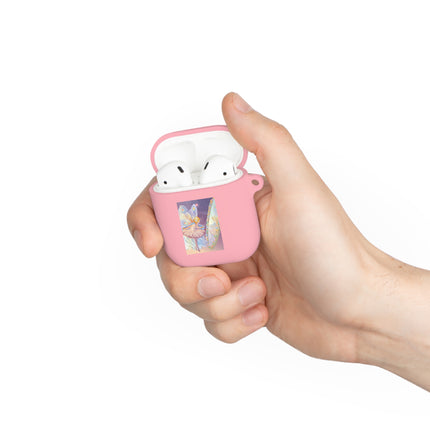 Enchanted Mirror Reflections – Pastel Fairy Art AirPods Case