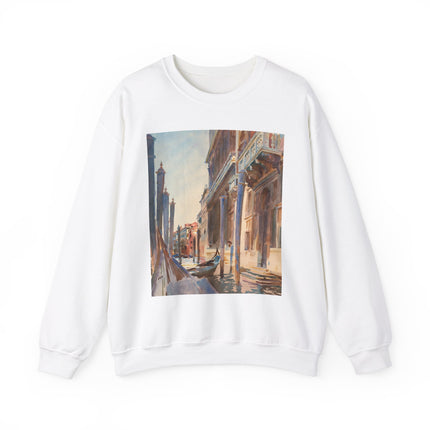 Gondola Moorings on the Grand Canal by John Singer Sargent Heavy Blend™ Crewneck Sweatshirt