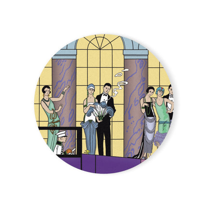 Au Revoir by George Barbier Cork Back Coaster