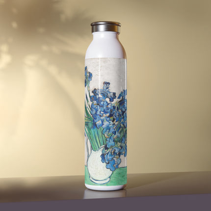 Irises by Vincent Van Gogh Slim Water Bottle