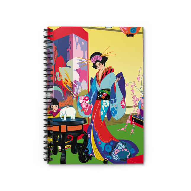 A Timeless Journey by Umberto Brunelleschi Spiral Notebook - Ruled Line
