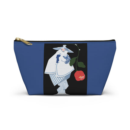 Blue & White Porcelain Geisha Cosmetic Bag – Quiet Elegance & Timeless Grace