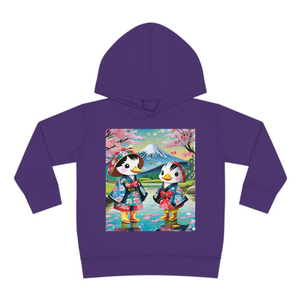 Rainy Day Ducks Toddler Pullover Fleece Hoodie