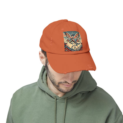 Dragon Fairy of the Temple Unisex Distressed Cap