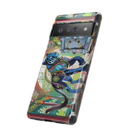 Cyber Panther's Hunt Phone Cases