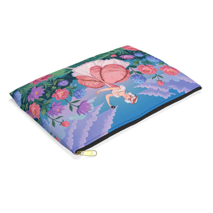 🎭🌸 The Lady Of The Secret Masquerade Accessory Pouch – Art Deco Garden Fantasy