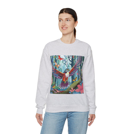 Colorful Raptor Unisex Heavy Blend™ Crewneck Sweatshirt