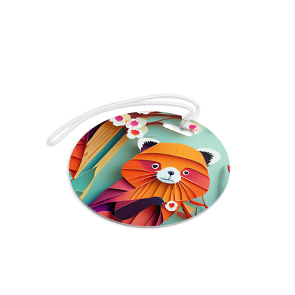 A Playful Red Panda Luggage Tags