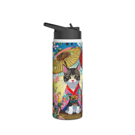 Kimono Kitties Stainless Steel Water Bottle