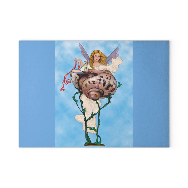 Enchanting Serenity Glass Cutting Board