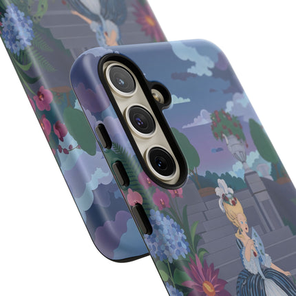 🦚🌸 The Peacock Garden Terrace Phone Case – Art Deco Floral Elegance