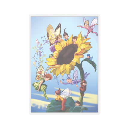 Sunflower Fairies by Margaret Tarrant Kiss-Cut Stickers (4 Sizes)