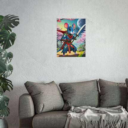 Cyber Samurai Rat Fine Art Posters