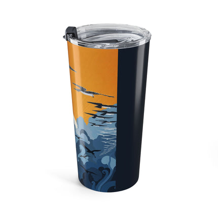 Falcon Mistress 20oz Tumbler – Art Deco Majesty & Mythic Freedom